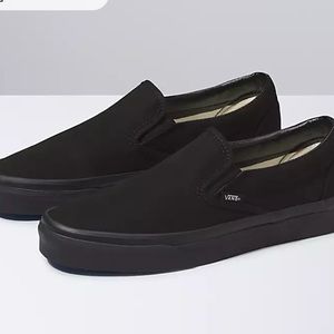 Black Van slip ons